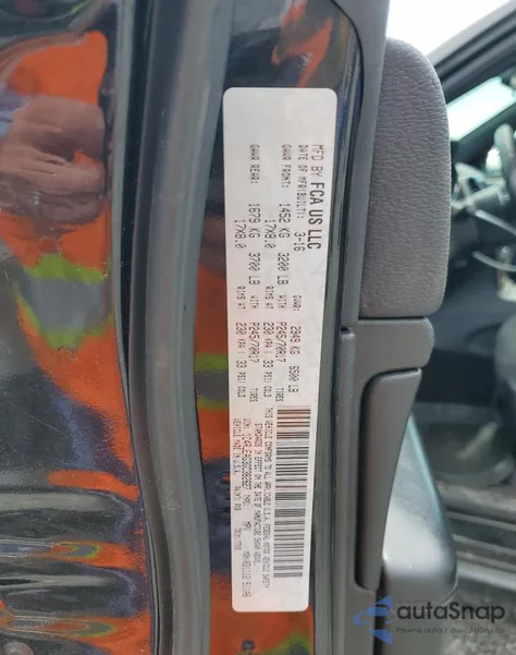 2016 Jeep Grand Cherokee Laredo из США, поврежденный, VIN 1C4RJEAG3GC382627